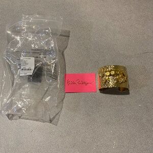 NWT Lilly Pulitzer Goldtone Cuff Bracelet